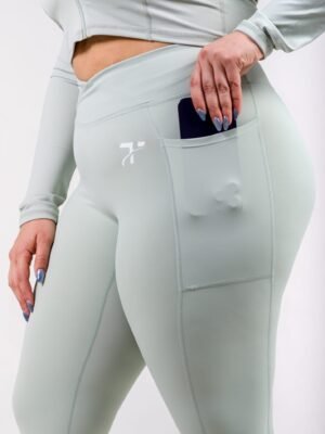 Magpie Long Pockets legging - Sage