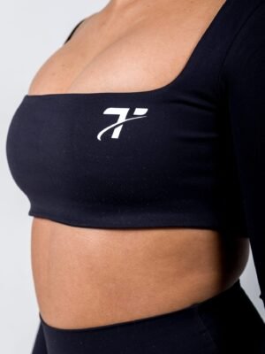 Magpie Crop Long Sleeve - Black