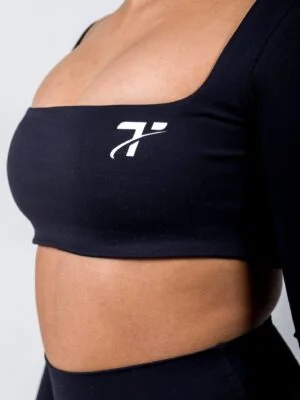 Magpie Crop Long Sleeve - Black