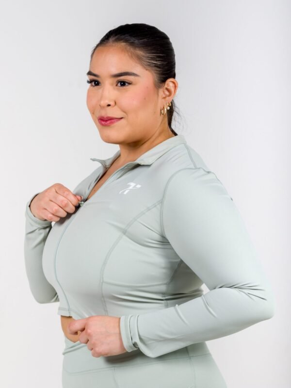 Magpie Zip Up - Sage - Image 2