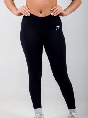 Magpie V Front Scrunch - Black