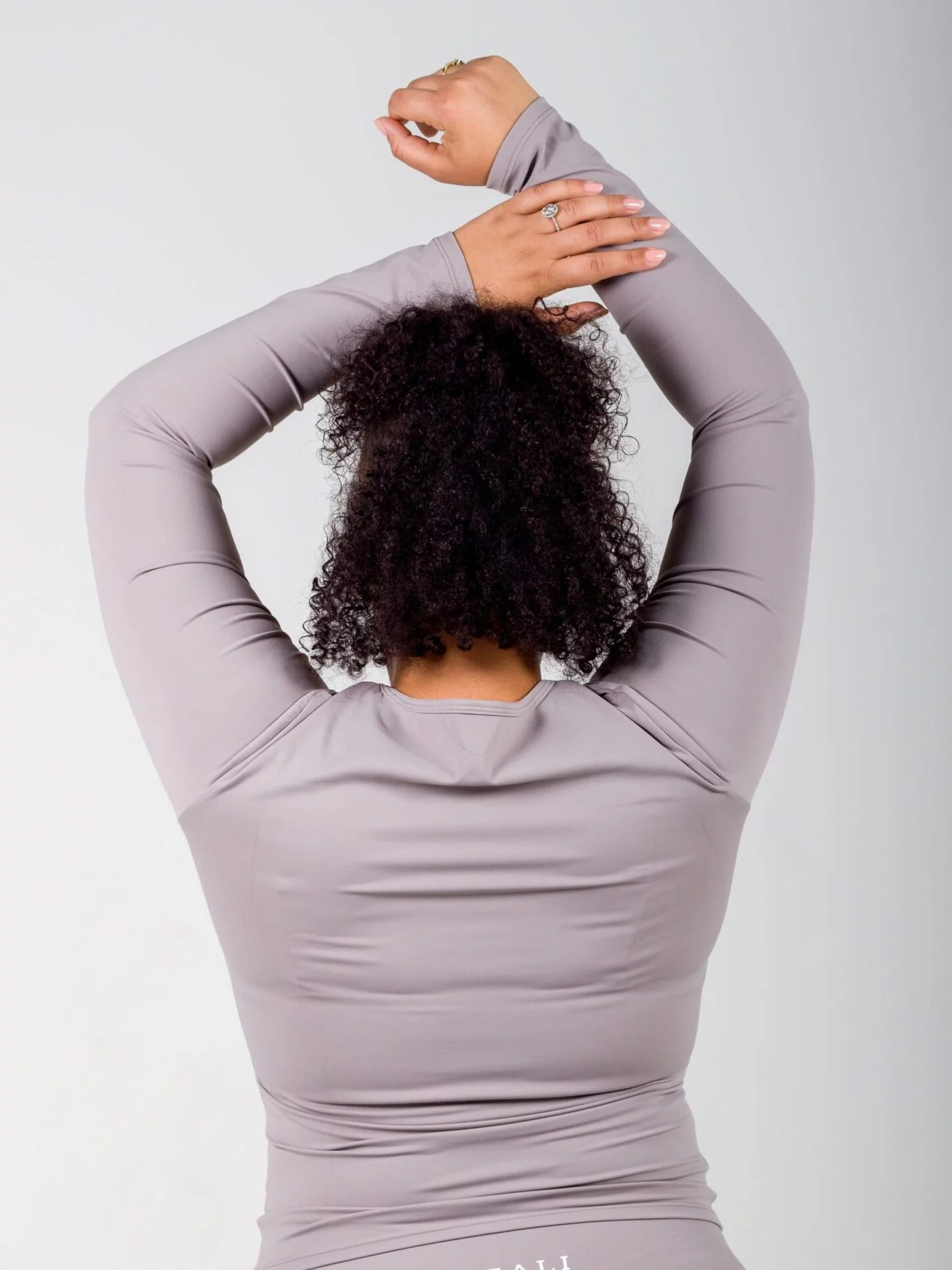 Magpie Long Sleeve Top - Stormy Grey - Image 2