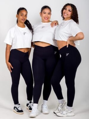 Magpie Crop T - Cotton White