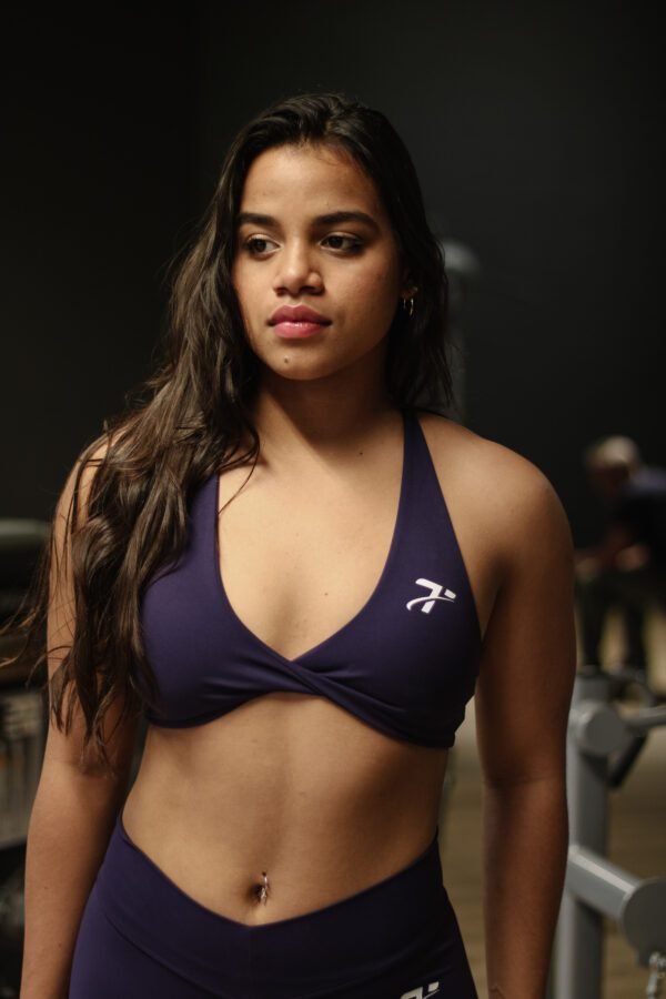 Magpie Sports Bra - Navy - Image 5