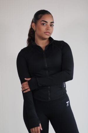 Orithya zip-up curve jacket