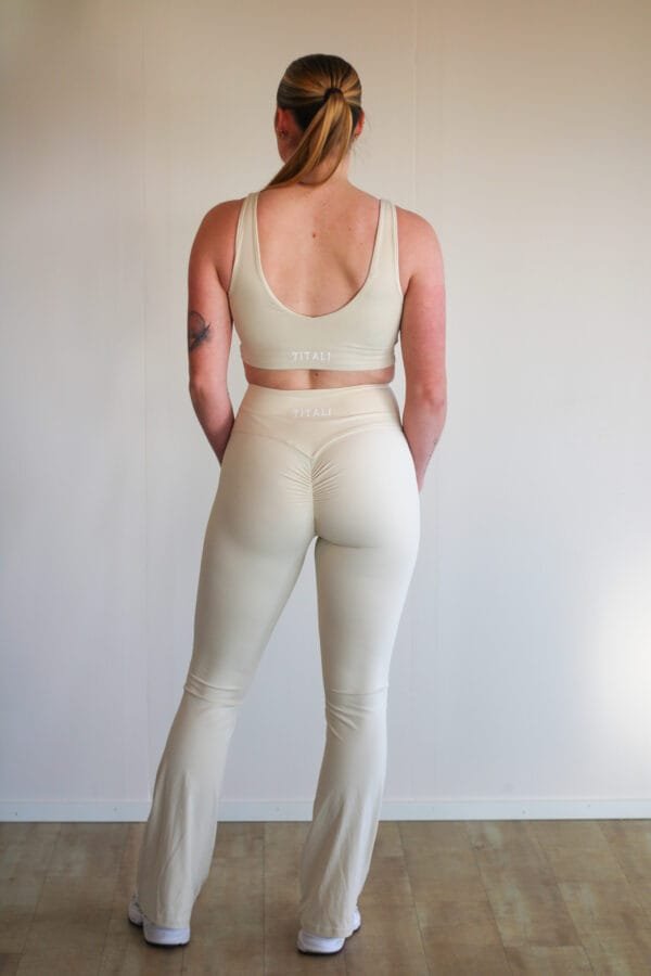Orithya- Flare leggings Sand